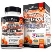 Ashwagandha [Ашваганда] (650 мг x 120 капс), Bioschwartz