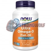 Ultra Omega-3 Fish Oil (90 шт), NOW Foods