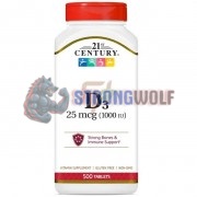 Vitamin D3 (500 шт), 21st Century