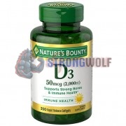 Vitamin D3 [50 mcгр x 2000 IU] (350 шт), Nature's Bounty