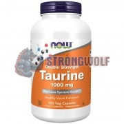 Taurine [Double Strength] (250 шт по 1000 мг), NOW Foods