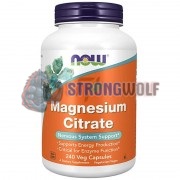 Magnesium Citrate (240 шт), NOW Foods