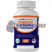 Caffeine & L-Theanine (120 шт по 300 мг), Vitamatic